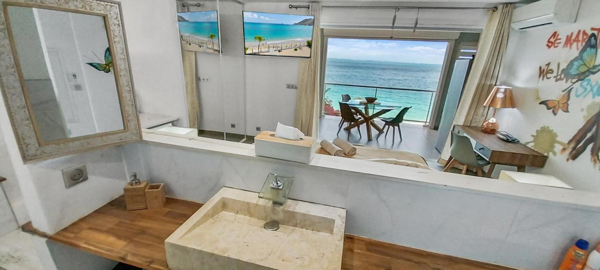 Official Page "Residence Bleu Marine" - Sea View Apartments & Studios - Saint-Martin French Side Grand Case Bagian luar foto